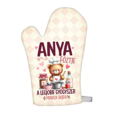  Edényfogó kesztyű, főzőkesztyű, Anya főztje a legjobb gyógyszer lakástextília