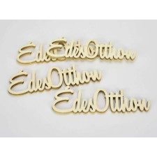  Édes otthon felirat natúr 15cm 4db/csomag dekorációs kellék