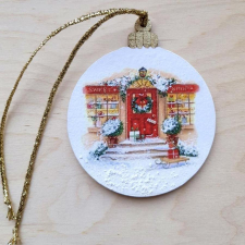 Édességbolt. Karácsonyfadísz, 8 cm karácsonyfadísz