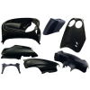Edge Bikeparts Burkolati szett EDGE 7-alkatrészes fekete metál Yamaha Neos, MBK Ovetto 50-100ccm 2T -06/2007