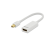 Ednet minidisplayport - hdmi adapter/converter cable 0,15m white 84507
