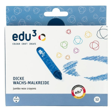 EDU3 Zsírkréta EDU3 jumbo 12 db/készlet kréta
