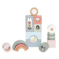 EDU TOYS Jabadabado: Interaktív fa építőkészlet barkácsolás, építés