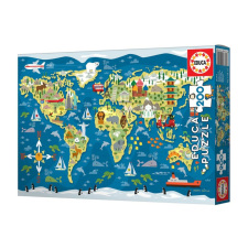Educa 19292 Világtérkép puzzle - 200 db-os puzzle, kirakós