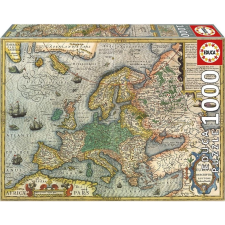 Educa 19624 1000 db Puzzle - Európa Térkép (8412668196247) puzzle, kirakós