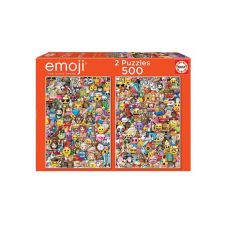 Educa 2 x 500 db-os puzzle - Emoji (17992) puzzle, kirakós