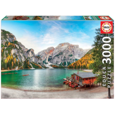 Educa 3000 db-os puzzle - Braies-tó ősszel (19281) puzzle, kirakós