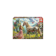 Educa 500 db-os puzzle - Tündérek, unikornisok, pillangók (20243) puzzle, kirakós