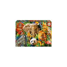 Educa 500 db-os puzzle - Vadállat kollázs (19550) puzzle, kirakós