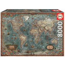 Educa 8000 db-os puzzle - Történelmi világtérkép (18017) puzzle, kirakós