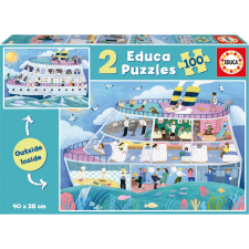  Educa puzzle hajó belül és kívül puzzle, kirakós