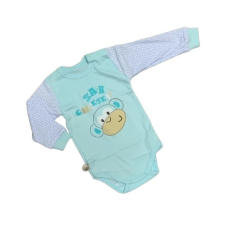 EEVI Hosszú ujjú body - Türkiz Majmocás - 80 kombidressz, body