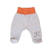 EEVI Plüss bébi nadrág - Szürke / Narancs passzéval - "My Friendly..." 62