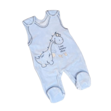 EEVI Plüss ujjatlan rugdalozó - Kék Dínós - 56 rugdalózó