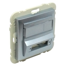  Efapel 90448_SAL Fedlap SC APC duplex csatlakozóhoz (csatlakozó nélkül) alumínium villanyszerelés