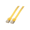 EFB RJ45 Flachpatchkabel U/FTP, Cat.6A, PVC, 2m, gelb (K5545GE.2)