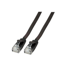 EFB RJ45 Flachpatchkabel U/UTP, Cat.6A, PVC, 3m, schwarz (K8107SW.3) kábel és adapter