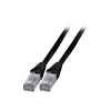EFB RJ45 Patchkabel S/FTP, Cat.6A, TPE, 3m, schwarz (K5538SW.3)