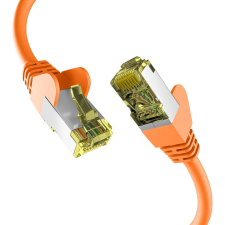 EFB S/FTP CAT6A Patch kábel 1m - Narancssárga kábel és adapter