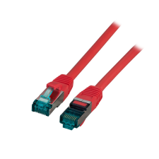 EFB S/FTP CAT6a Patch kábel 3m Piros kábel és adapter