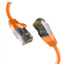 EFB S/FTP CAT8.1 Patch kábel 0.5m - Narancssárga kábel és adapter