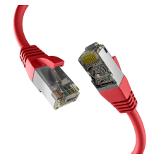 EFB S/FTP CAT8.1 Patch kábel 7.5m - Piros kábel és adapter
