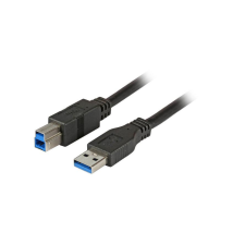 EFB USB3.0 Anschlusskabel A-B,St-St,1,8m,schwarz,Premium (K5236.1,8) kábel és adapter