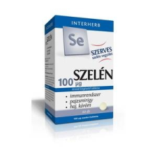 Egészségvédő készítmények INTERHERB SZERVES SZELÉN 100 MCG TABLETTA 60 db vitamin és táplálékkiegészítő