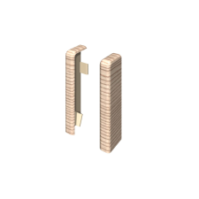 Egger Szegélyléc Sarokprofilok Hamu bézs 2 darab élvédő, sín, szegélyelem