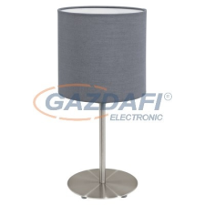 EGLO 31596 Text. asztali E27 60W szürke Pasteri világítás