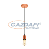 EGLO 32539 függeszték E27 1x60W csiszolt vörösréz/fekete Yorth