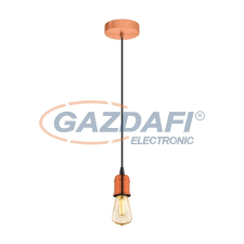 EGLO 32539 függeszték E27 1x60W csiszolt vörösréz/fekete Yorth világítás