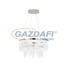EGLO 39281 LED függelék 2karika ᴓ61cm króm/kristály Antelao világítás