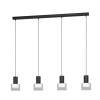 EGLO 39726 LED függ GU10 4x5W fek/átl Molineros