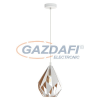 EGLO 43001 Függeszték E27 60W fehér/arany Carlton1