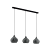 EGLO 43577 Függeszték E27 3x40W fekete Tamallat