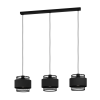 EGLO 43669 Függeszték E27 3x40W fekete Bazely