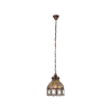 EGLO 49765 függeszték E27 60W 22cm vörösréz/színes Jadida