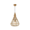 EGLO 49772 függeszték E27 60W 35cm bambusz Amsfield