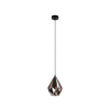EGLO 49997 függeszték E27 1x60W fekete/vörösréz Carlton1