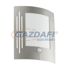 EGLO 88144 Kültéri fali 1*60W E27 szenzoros nemesacél City kültéri világítás