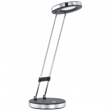 EGLO 93076 GEXO LED íróasztali lámpa, fekete, króm színben, MAX 3W teljesítménnyel, LED fényforrással , 220lm fényárammal, 3000K billenőkapcsolóval + dugvillás adapter, IP20 ( EGLO 93076 ) villanyszerelés