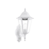EGLO 93447 Kültéri fali fel szenzoros E27 1x60W 20*42,5*28,5cm alumínium öntvény fehér, átlátszó üveg IP44 Navedo