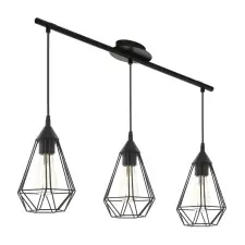 EGLO 94189 függeszték E27 3x60W fekete Tarbes világítás