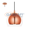 EGLO 94589 Függelék E27 40W réz/átlátszó bura/fekete Rocamar