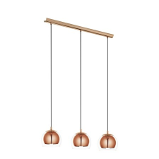 EGLO 94591 HL/3 E27 KUPFER/KLAR 'ROCAMAR' világítás