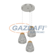 EGLO 95526 Függeszték E27 3x60W barna/szürke Tarega világítás