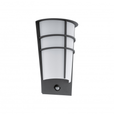 EGLO 96018 BREGANZO 1 kültéri mozgásérzékelős LED fali lámpa, antracit színben, MAX 2X2,5W teljesítménnyel, LED fényforrással, 3000K színhőmérséklettel, mozgásérzékelővel, IP44 ( EGLO 96018 ) kültéri világítás