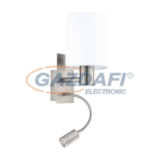 EGLO 96477 Fali E27 40W+3,5W LED matt nikkel /fehér Pasteri világítás
