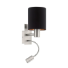 EGLO 96483 Fali E27 40W+3,5W LED matt nikkel/fekete/réz Pasteri